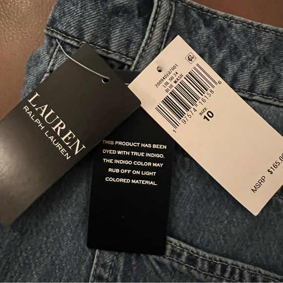 Lauren Ralph Lauren High Rise Flare Jeans blue wash size 10 new with tag - Picture 11 of 14